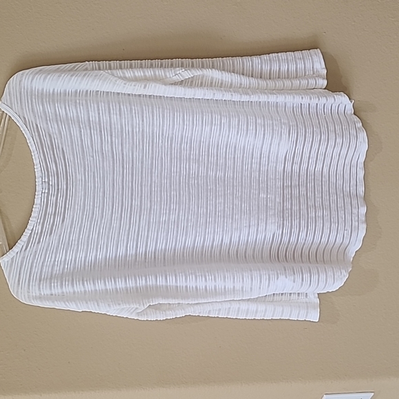 Guess white hi/lo long sleeve top - Picture 8 of 10